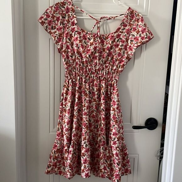 Altar’D State Red Floral Mini Dress - Picture 4 of 6